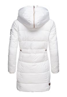 Marikoo LIEBLINGS JACKE Giacca invernale da donna con cappuccio, bianco