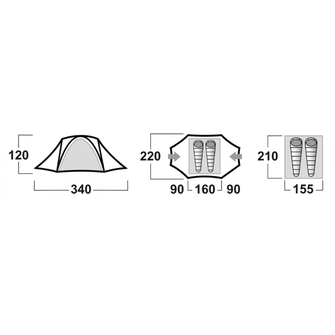 Tenda Husky Extreme Falcon 2 verde