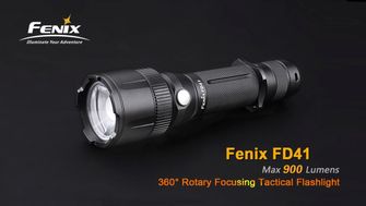 Fenix torcia tattica a LED FD41zoom, 900 lumen