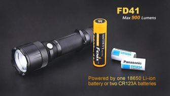 Fenix torcia tattica a LED FD41zoom, 900 lumen