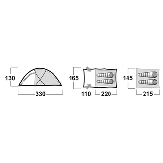 Tenda Husky Extreme Fen 2-3 verde