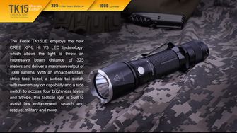 Fenix LED torcia TK15, 1000 lumen