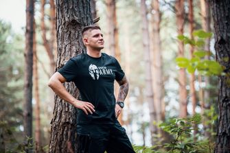 DRAGOWA T-shirt corta spartan army, mimetica 160g/m2