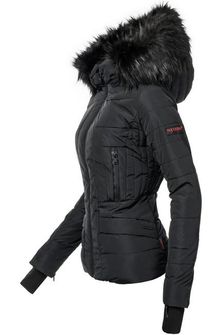 Navahoo Adele, giacca invernale da donna con cappuccio, nero