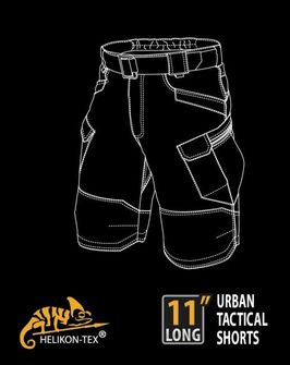 Helikon Urban Tactical Rip-Stop 11&quot; pantaloncini polycotton, Shadow Grey