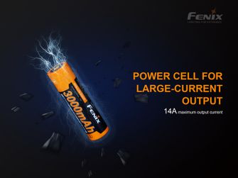 Fenix 18650 3000 mAh Batteria ad alta corrente (Li-Ion)