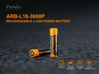 Fenix 18650 3000 mAh Batteria ad alta corrente (Li-Ion)