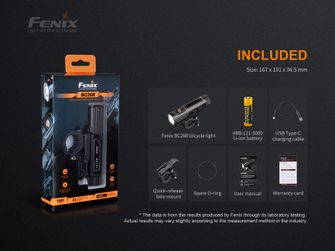 Fenix BC26R, luce ricaricabile per bicicletta