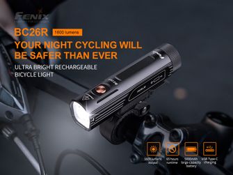 Fenix BC26R, luce ricaricabile per bicicletta