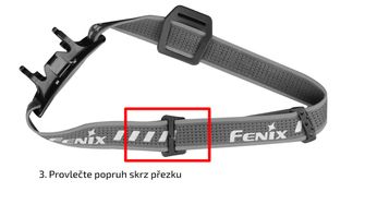 Set di cinghie nere Fenix AFH-02 per le lampade frontali Fenix