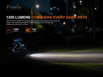 Luce ricaricabile per bicicletta Fenix BC21R V3.0