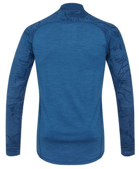 Intimo termico Husky Merino Uomo Dolcevita con zip al collo blu scuro