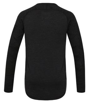 Maglietta a maniche lunghe Husky Merino Thermal Underwear Uomo Nero