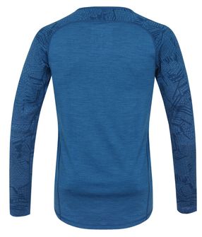 Intimo termico Husky Merino Maglietta a maniche lunghe da uomo blu scuro