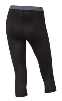 Husky Thermal Underwear Winter Active Donna Pantaloni 3/4 Nero