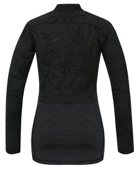 Intimo termico Husky Merino Dolcevita donna con zip al collo nero