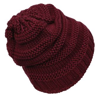 Husky Cappello merino donna Merhat 5 bordeaux scuro