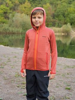 Felpa con cappuccio Husky Kids Artic Zips K rosso/nero blu