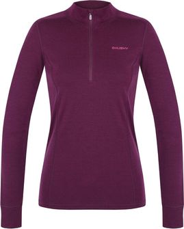 Felpa Husky Merino Donna Aron Zip L magenta profondo