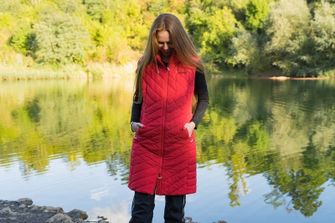 Gilet Husky donna Napi rosso