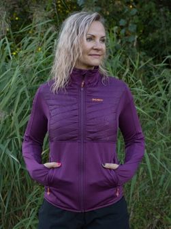 Felpa Husky Airy Zip Donna Borgogna