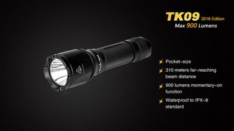 Fenix LED torcia TK09 XP-L, 900 lumen