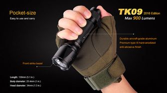 Fenix LED torcia TK09 XP-L, 900 lumen