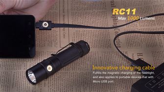 Fenix LED torcia ricaricabile RC11, 1000 lumen