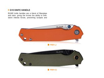 Coltello Ruike P801 - arancione