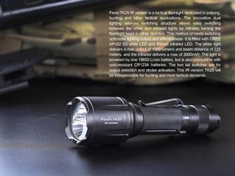 Torcia tattica a LED Fenix TK25 IR, 1000 lumen