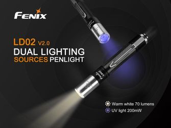 Torcia Fenix LD02 High CRI + UV