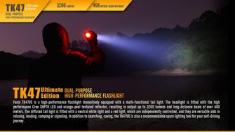 Torcia LED Fenix TK47 Ultimate Edition, 3200 lumen