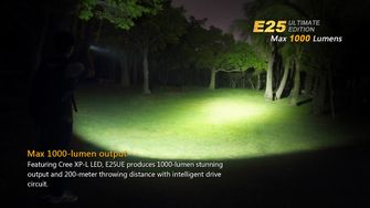 Torcia Fenix E25 Ultimate Edition, 1000 lumen