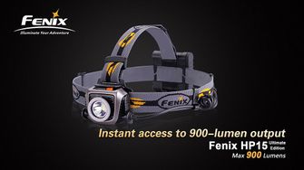 Lampada frontale Fenix HP15 Ultimate Edition, 900 lumen