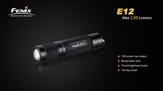 Torcia elettrica Fenix E12, 130 lumen