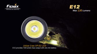 Torcia elettrica Fenix E12, 130 lumen