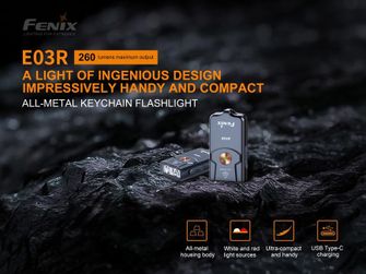 Fenix E03R Mini Torcia