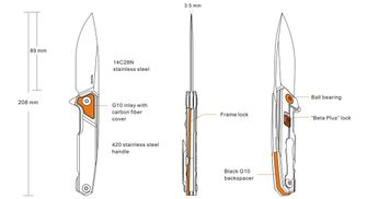 Ruike P875-SZ coltello da tasca di chiusura