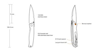 Ruike P662-B coltello tascabile di chiusura