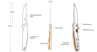 Coltello tascabile pieghevole Ruike M108-TZ