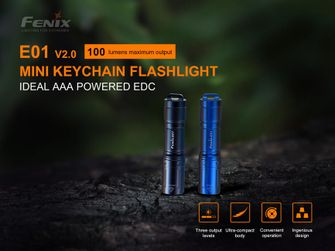 Fenix mini torcia E01 V2.0