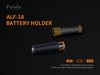 Fenix ALF-18 riduzione della batteria 21700