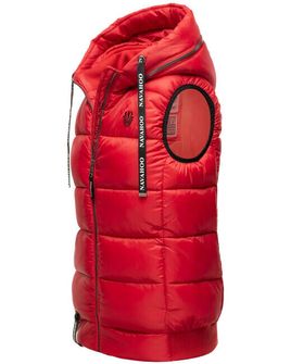 Navahoo KASSIDY Gilet con cappuccio da donna, rosso