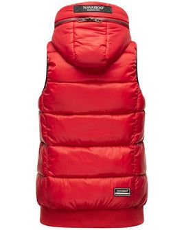 Navahoo KASSIDY Gilet con cappuccio da donna, rosso