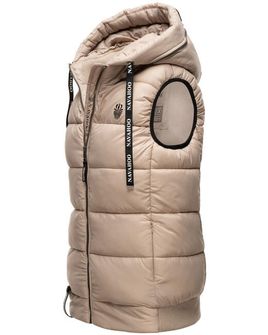 Navahoo KASSIDY Gilet con cappuccio da donna, grigio chiaro