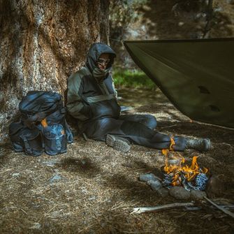 Giacca a vento Helikon-tex Woodsman, verde taiga nero