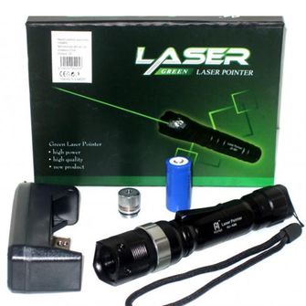 Powull puntatore laser, verde 500mw Zoom