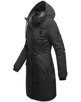 Navahoo LETIZIAA Cappotto invernale da donna con cappuccio, nero