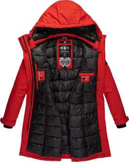 Navahoo LETIZIAA Cappotto invernale da donna con cappuccio, rosso