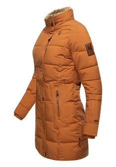 Marikoo LIEBLINGS JACKE Giacca invernale da donna con cappuccio, cannella arrugginita